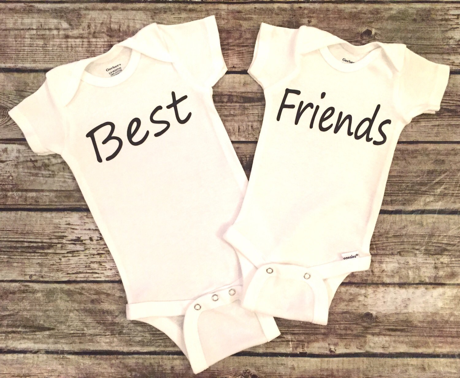 Twin Bodysuits Baby Boy Baby Girl Bodysuit Best Friends