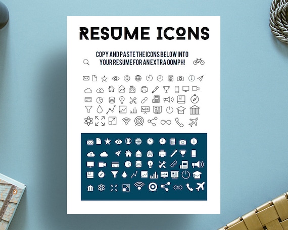 Download 54 PNG icons for contact by OriginalResumeDesign on Etsy