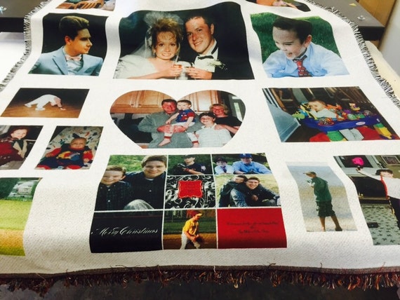 Photo Collage Throw Blankets_These blankets make a beautiful