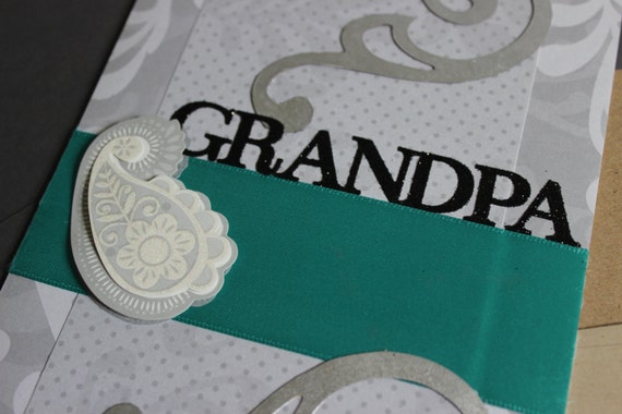 Grandpa Handmade Embellished Greeting Card Father's Day