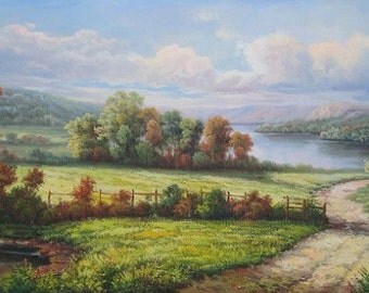 Original oil painting hand painted high quality landscape