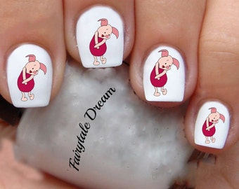 1020 Piglet 20 Water Slide Nail Art Transfer Decals stickers