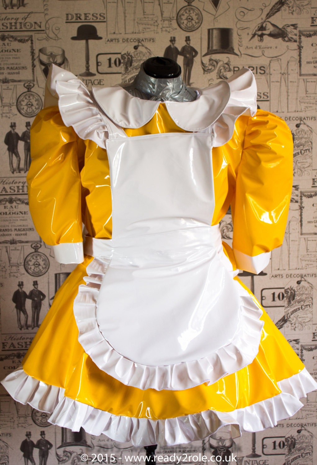 The Hi Alice Even More Pvc Maid Dress With Full