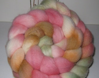 Polwarth Wool Roving - Hand Dyed Roving for Spinning and Felting
