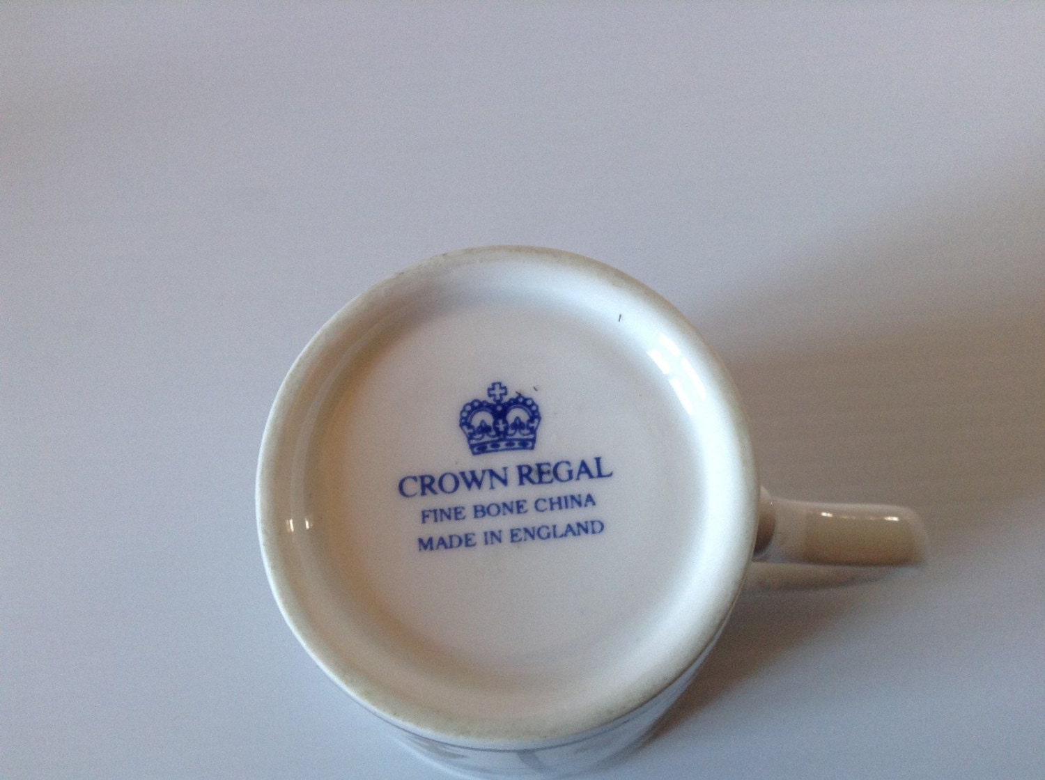 Crown Regal Fine Bone China Coffee Tea Mug Cup Gardening Plant