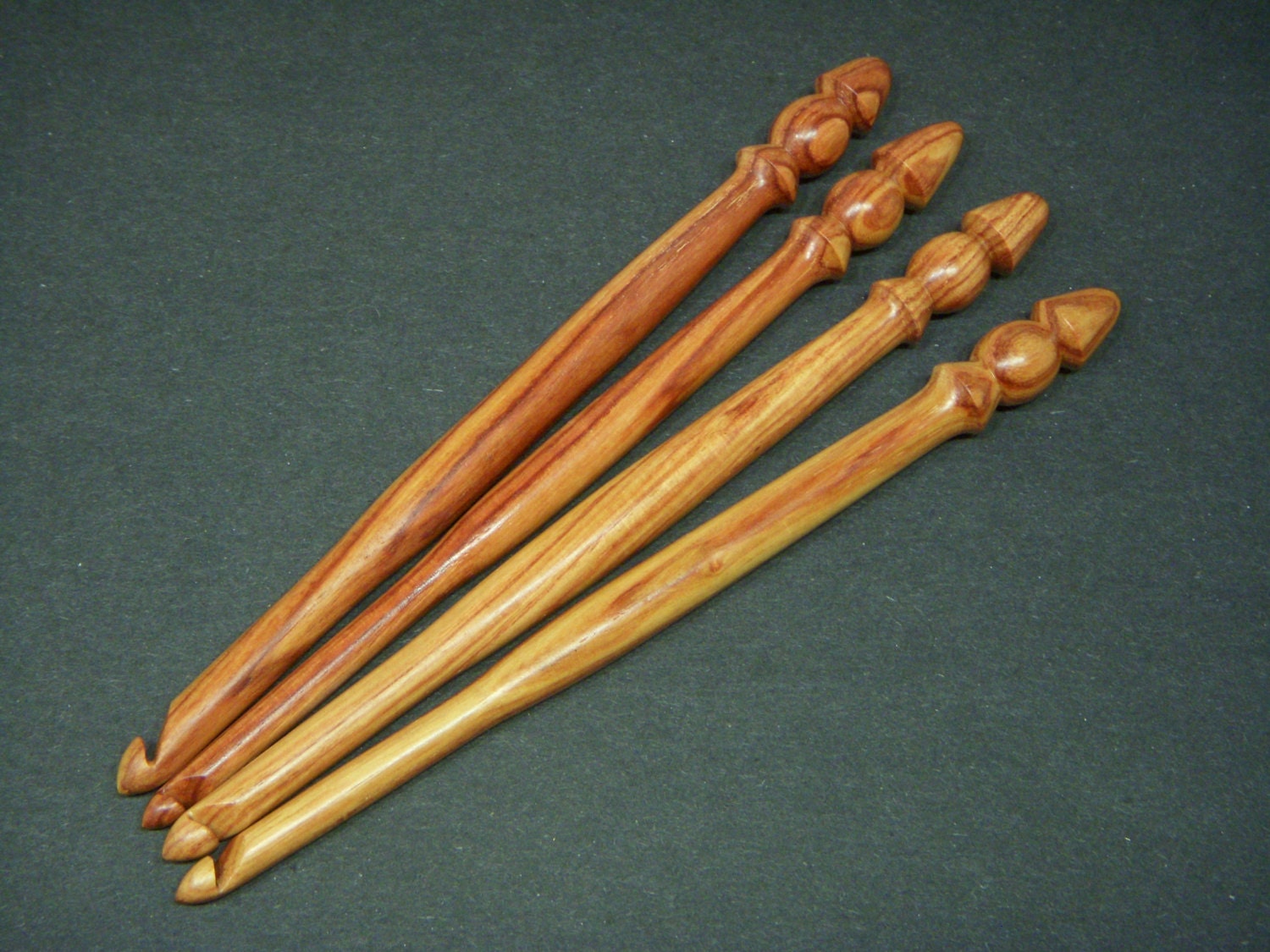 Luxury wood Crochet Hook Set Unique Tulip by ArtFunctionalwood