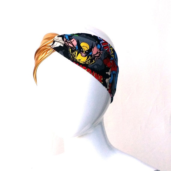 Marvel Perfect Turban Headband Super Heros by UnpluggedStudio