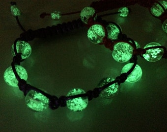 Glow Run Race bracelet, Glow in the dark jewelry, glowing bracelet, Mens bracelet, womens bracelet, gift idea, Rave bracelet jewelry