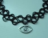 Evil Eye Tattoo Choker