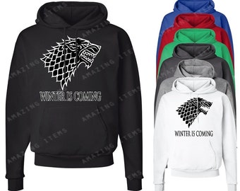 Winter Is Coming Hoodie Game Of Thrones Hooded Sweatshirts