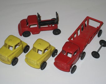 Vintage WANNATOYS Plastic Toy Truck Lot