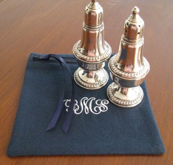 ANTI TARNISH BAG 6" x 6" Silverware Storage Monogrammed Sterling Silver