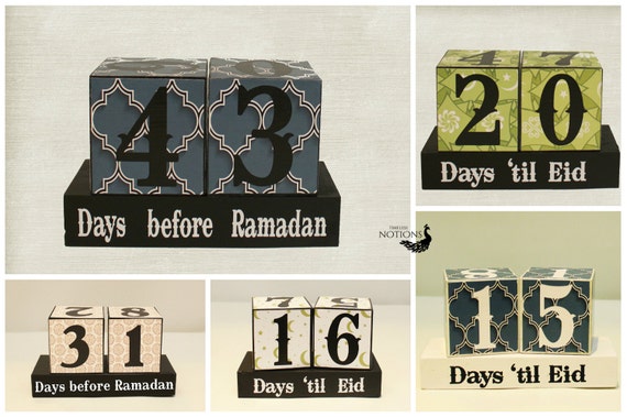 Countdown to Ramadan Days Until Eid Wooden by TimelessNotion