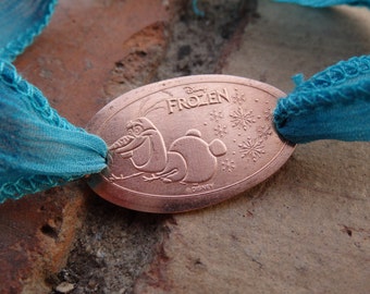 Smashed Penny Bracelet with Olaf from Frozen