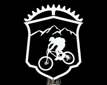 Mountain bike decal | Etsy