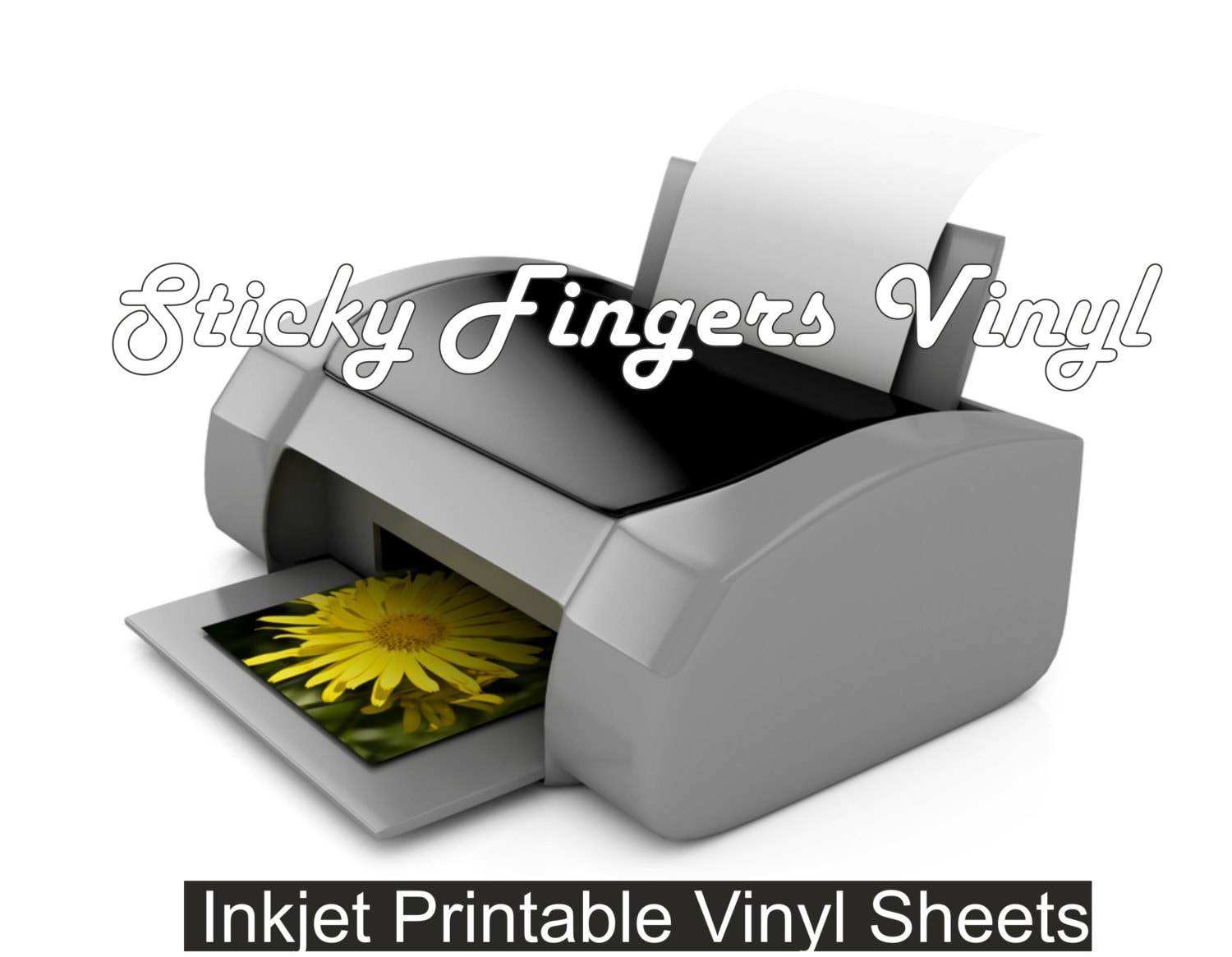 Inkjet PRINTABLE Vinyl Sheets 8.5 x 11