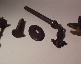 Assorted Antique Lighting and Door Hardware