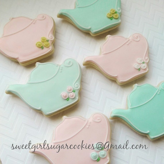 Teapot sugar cookies12 by SweetGirlSugarCookie on Etsy