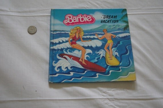 Vintage 1984 Book Barbie in Dream Vacation John Braden