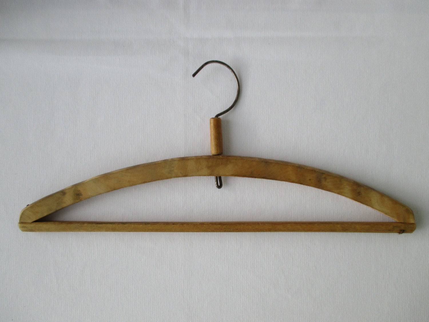 Soviet Wooden Cloth Hanger from 60’s, Vintage Rustic Clothes Hanger, Cloth Display Primitive