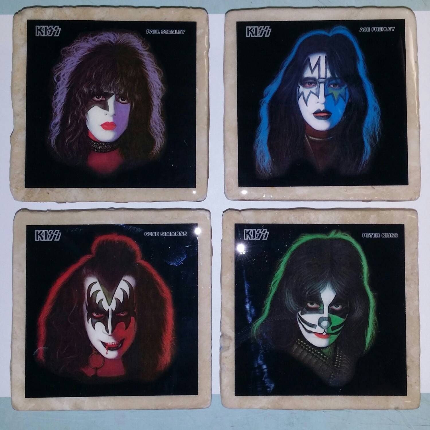 Kiss Rock Band Solo Album Covers Rock and Roll by GulfCoastArts