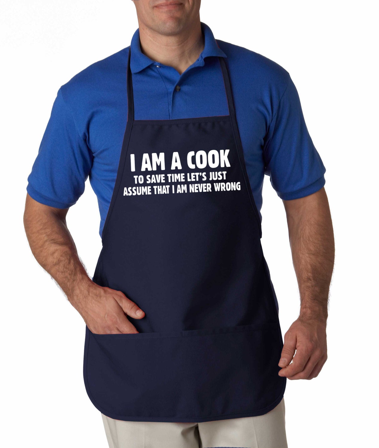 I am a cook APRON mens apron BBQ grill grilling accessory