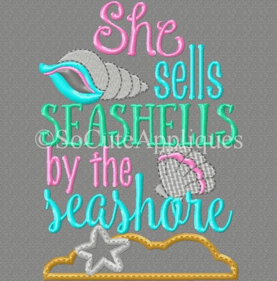 she sells seashells by the seashore