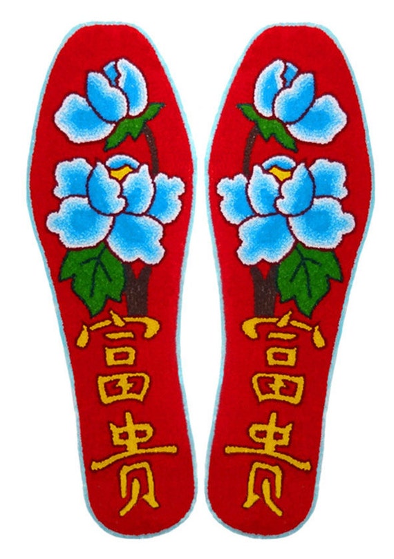 Rich flowers cut piles insoles-Chinese Traditional by Magicinsoles