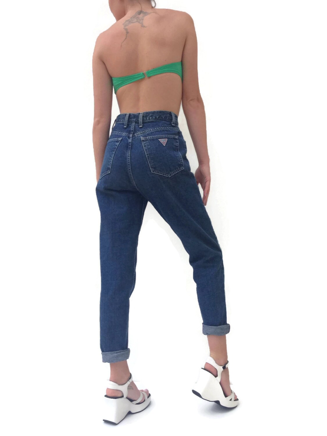 guess high waisted skinny jeans