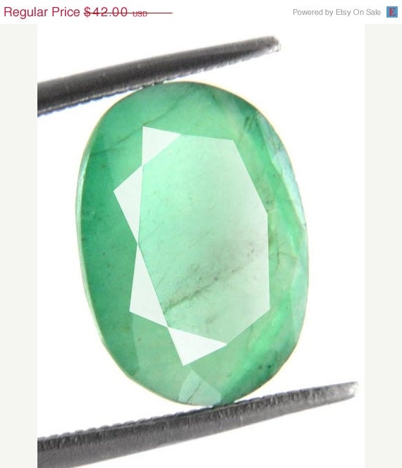 SPRING SALE 3.66 Cts Certified Natural Green Panna by gems999