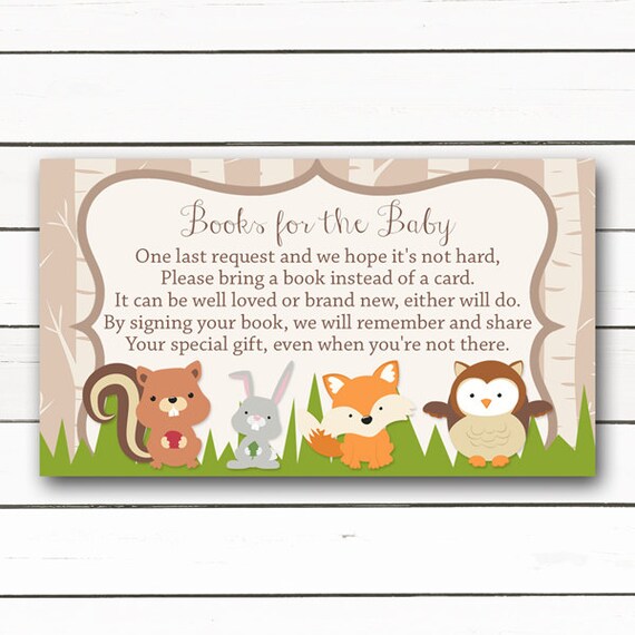 Luscious Bring a Book Baby Shower Insert Free Printable Russell Website