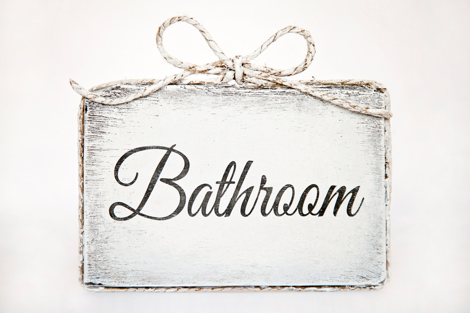 Cute handmade wooden bathroom door sign Bathroom / Home