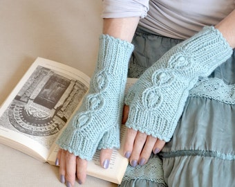 Gift gloves Knitted gloves Gift|for|wife Fingerless gloves Arm warmers Fingerless mittens Gift|for|women Hand knit gloves Wrist warmers