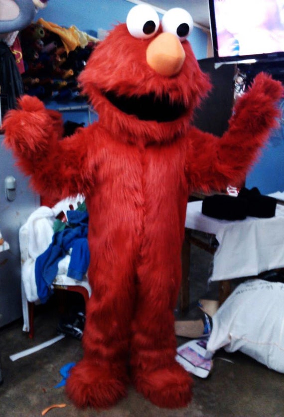 Adult Elmo Mascot Costume 48