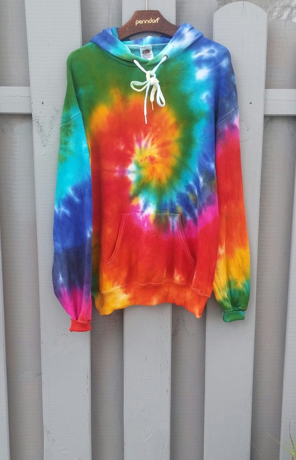 hippie tie dye hoodie