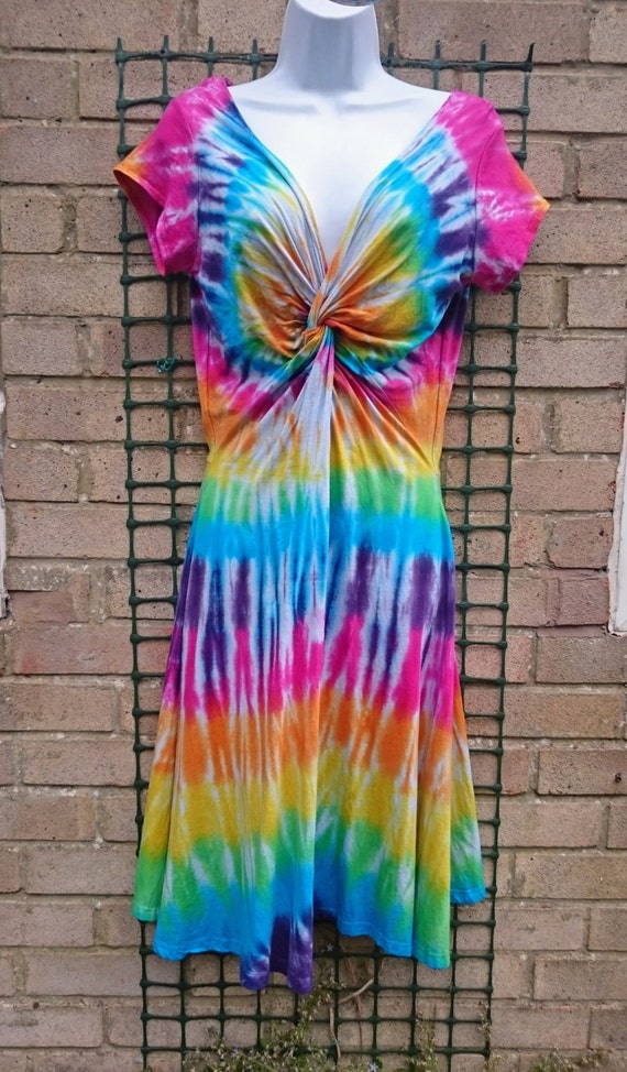 Tie dye dress Women's dress Women's summer dress by GazamTieDye