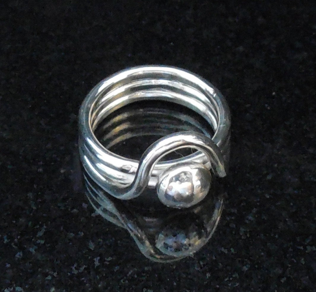 Handmade Wire Fine Silver Ring