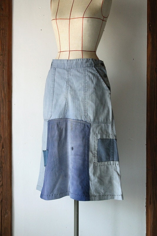 German vintage remade skirt/Germany by SASAKIYOHINTEN on Etsy