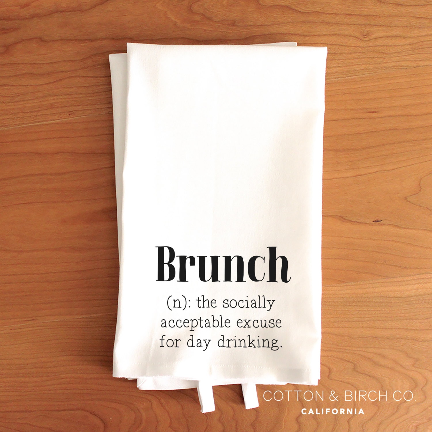 Brunch definition Tea Towel // Typography Tea Towel