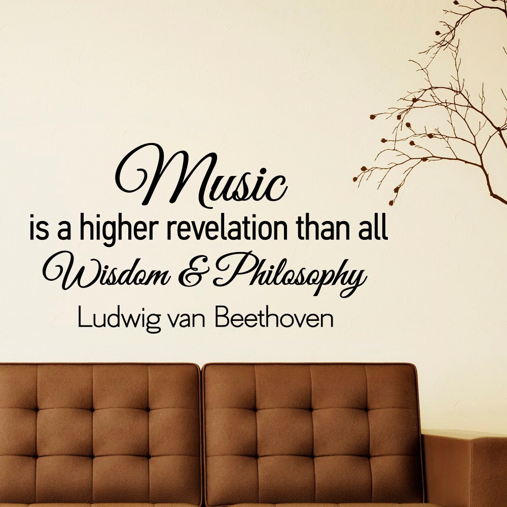 Music Wall Decals Quotes Vinyl Lettering Music Is by FabWallDecals