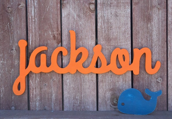 Large Baby Name Sign Jackson Wooden name signs for nursery