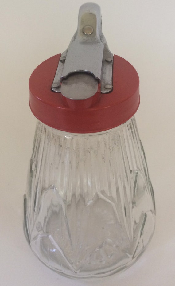 Items similar to Antique, Vintage Glass Syrup Dispenser, Excellent