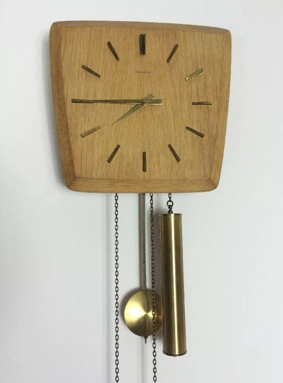 Vintage mid century pendulum German Kienzle clock by wearship