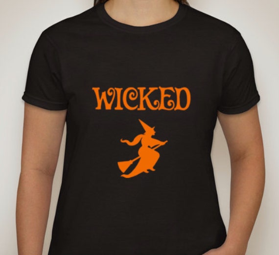 Wicked Witch Women's Halloween T Shirt Seasonal By ECVinylSupply