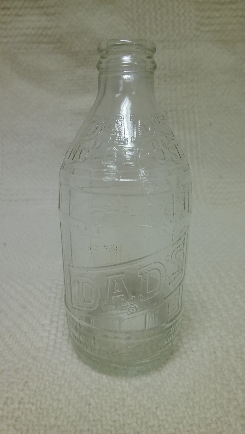 Vintage Clear Dad's Root beer Glass Bottle