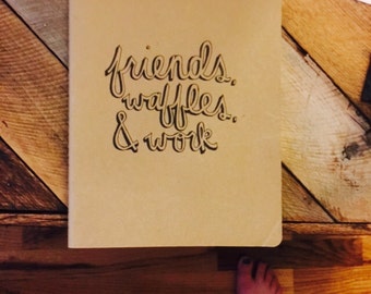 Personalized Hand-lettered Parks and Recreation Journal