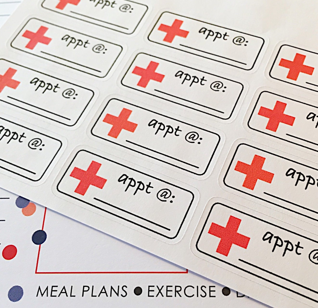 16 Doctor Appointment Reminder Planner Stickers Dr Planner