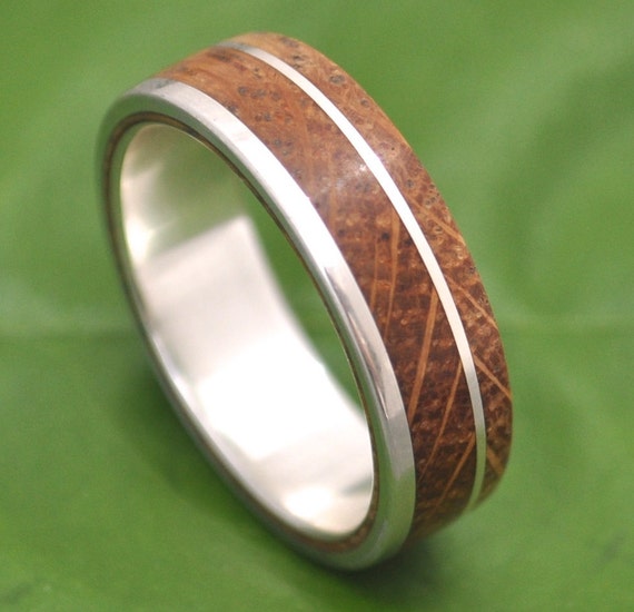 Bourbon Barrel Wood Ring White Oak Un Lado Asi Wood Ring