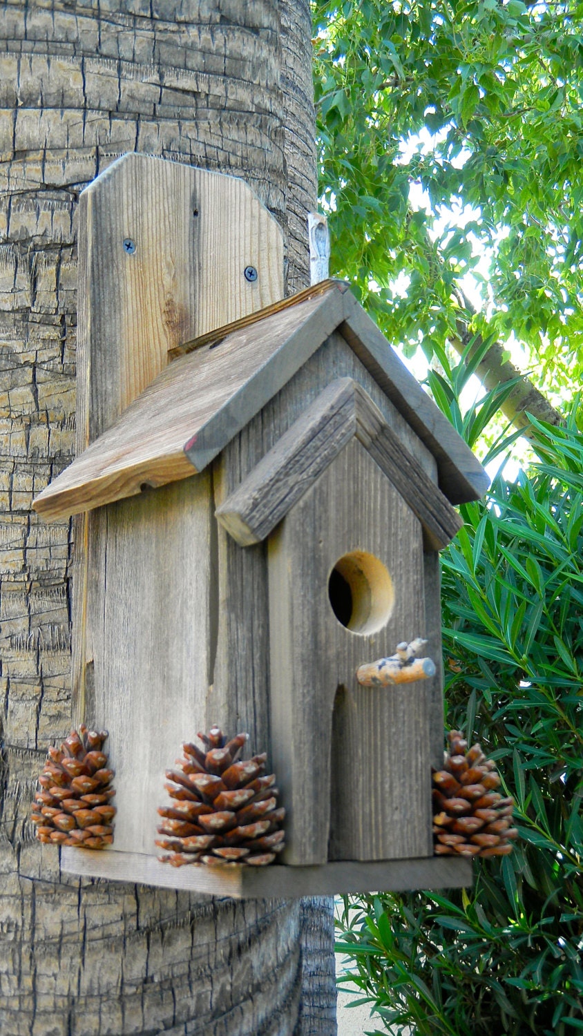 Rustic Outdoor Bird House 370