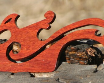 Hand Crafted Dragon Bloodwood Shuttles / Beaters for Card / Inkle Weaving